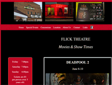 Tablet Screenshot of flicktheatre.com